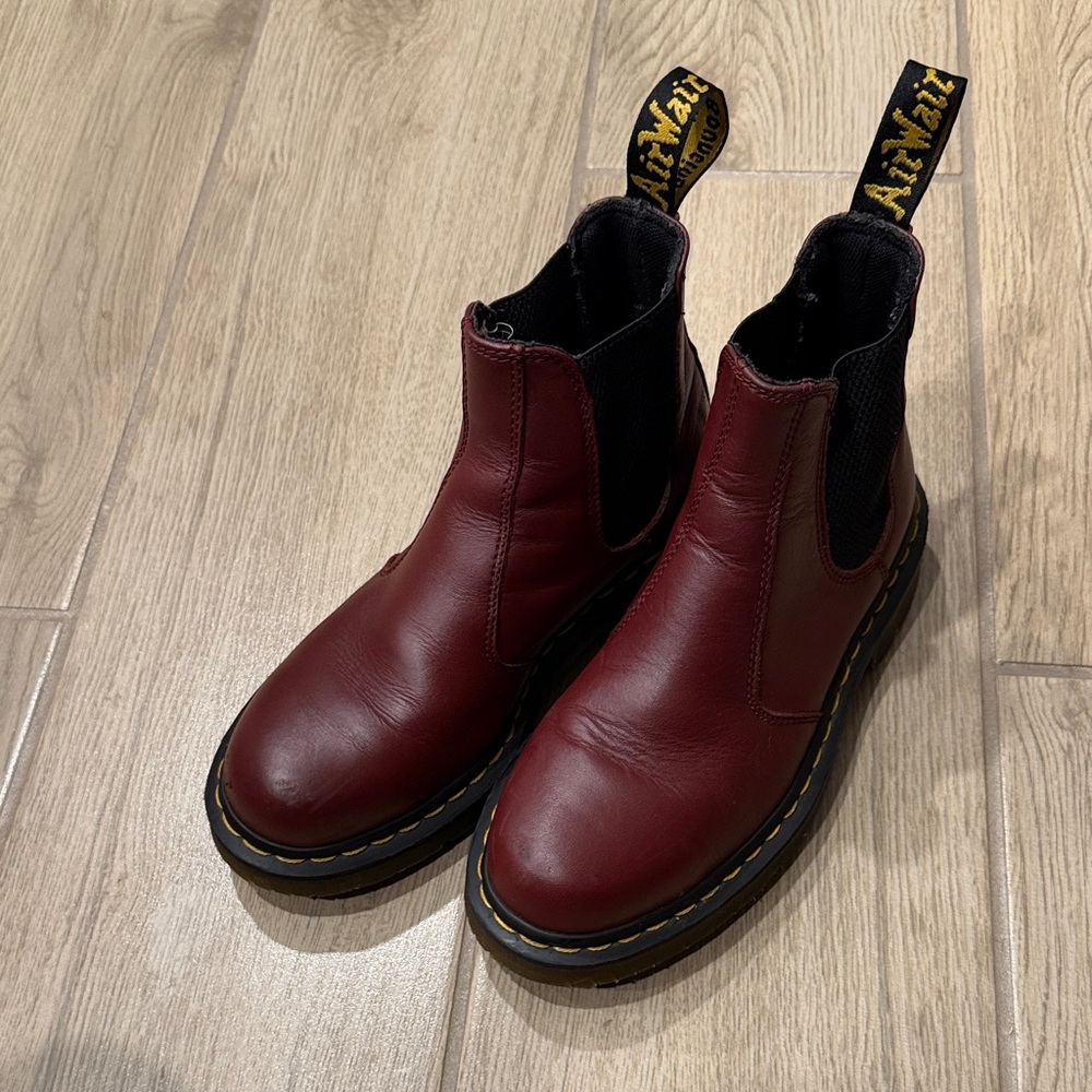 Dr. Martens Burgundy Chelsea Boots